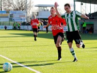 009 2016 Genemuiden Broekster Boys  27-02-2016: Voetbal: SC Genemuiden v Broekster Boys: Genemuiden/Sietse Rozeman (l) of Broekster Boys, Christian Riemens (r) of Genemuiden/8e finale KNVB beker district Noord